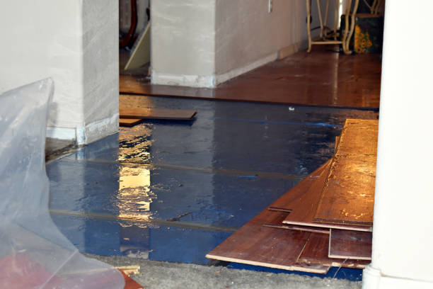 Professional Emergency Water Damage Restoration technician working in Montrose, PA